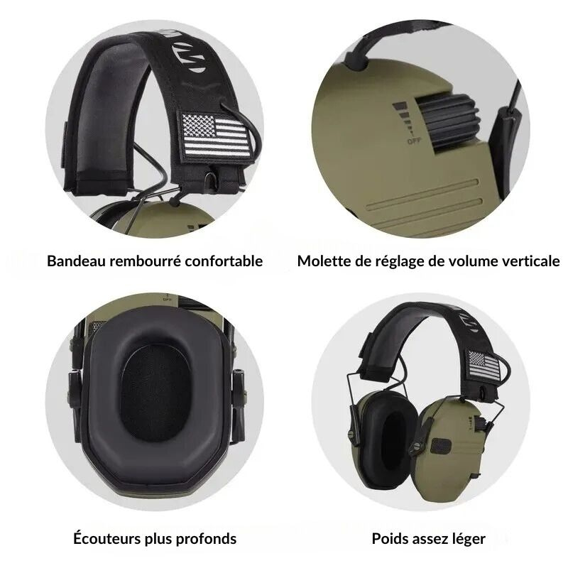 Casque anti-bruit chasse - Ma Caméra Chasse