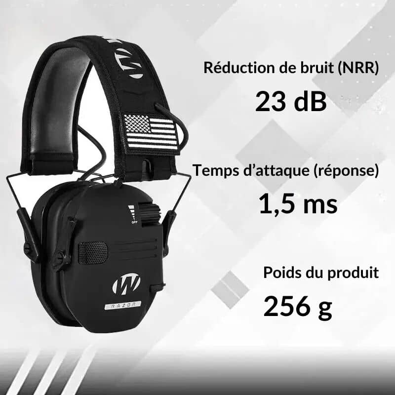 Casque anti-bruit chasse - Ma Caméra Chasse