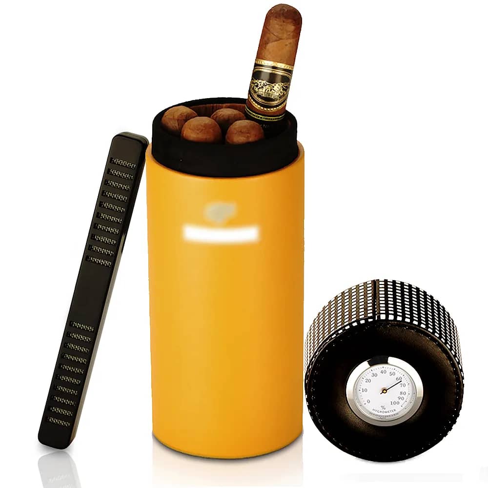 Étui de voyage à cigares de Luxe Galiner - Avec humidificateur - Boîte à  cigares avec